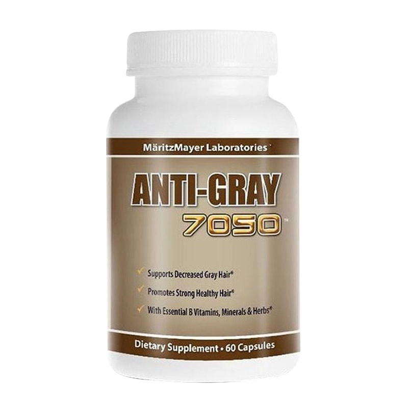 Viên uống ngăn ngừa tóc bạc Super Anti Gray Hair 7050 hộp 60 viên [HÀNG MỸ]