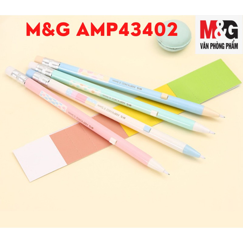 Chì Bấm M&amp;G AMP43402 (0.5mm) Tự Động Thân Màu Pastel - 1 cây