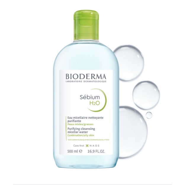 Nước tẩy trang Bioderma xanh Micellar Sebium H2O cho da dầu mụn 100ml/ 250ml/ 500ml [NHẬP KHẨU CHÍNH HÃNG 100%]