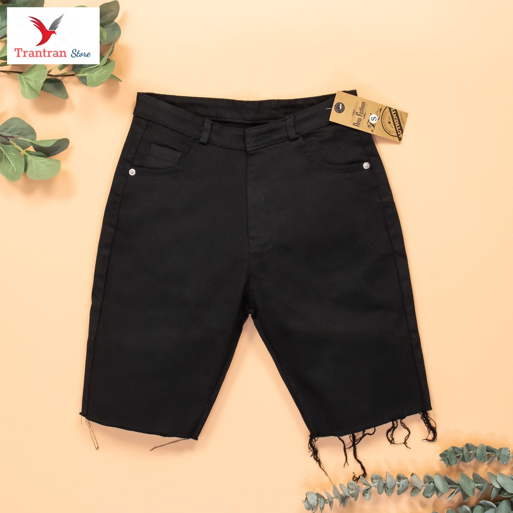 Quần ngố kaki jean Nữ căn bản ôm form Co Giãn lưng thường | BigBuy360 - bigbuy360.vn