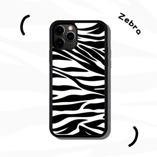 Ốp lưng da báo black white ip