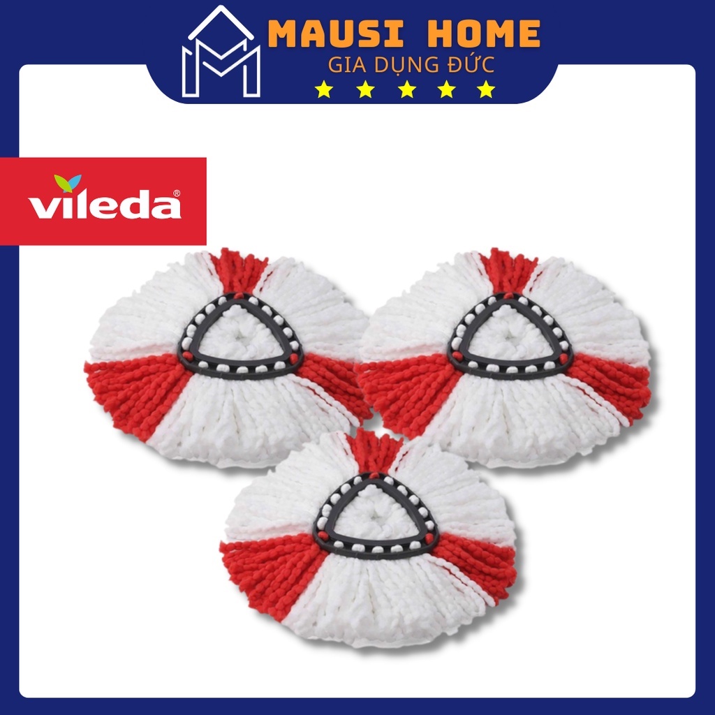 Bông lau thay thế cây lau nhà Vileda Turbo hàng nhập Đức bền bỉ - MAUSI HOME