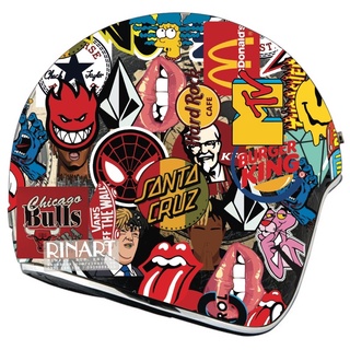 Bộ 100 sticker graffiti hình ảnh cá tính dùng để trang trí điện thoại di động/ván trượt/vali không để lại dấu keo