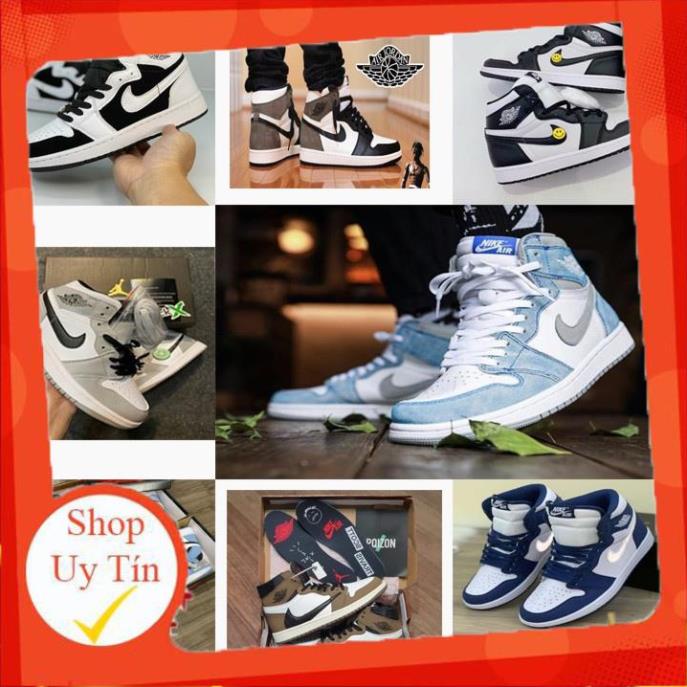 Giày high, Giày 𝐚𝐢𝐫 , Giày JD1 cổ cao cao cấp full size nam nữ 2021