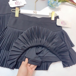 Bán sỉ chân váy xếp ly 2 tầng