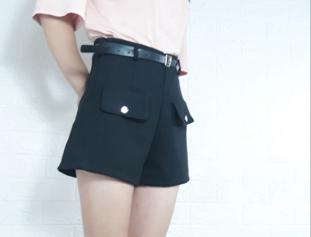 QUẦN SHORT DẠ PHỐI 2 TÚI ĐẸP FRS50K