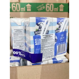 Hỏa tốc date 2026 Thùng sữa tươi devondale 200ml