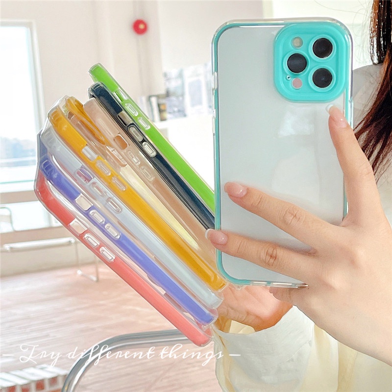 Ốp lưng chống sốc màu sắc ngọt ngào cho Iphone 11 / 7 / 8 / 6 / 6s Plus / X / Xr / Xs Max / 11pro Max/13 Pro Max