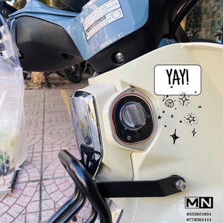 🌟 Dán viền ổ khoá cho Super Cub 125