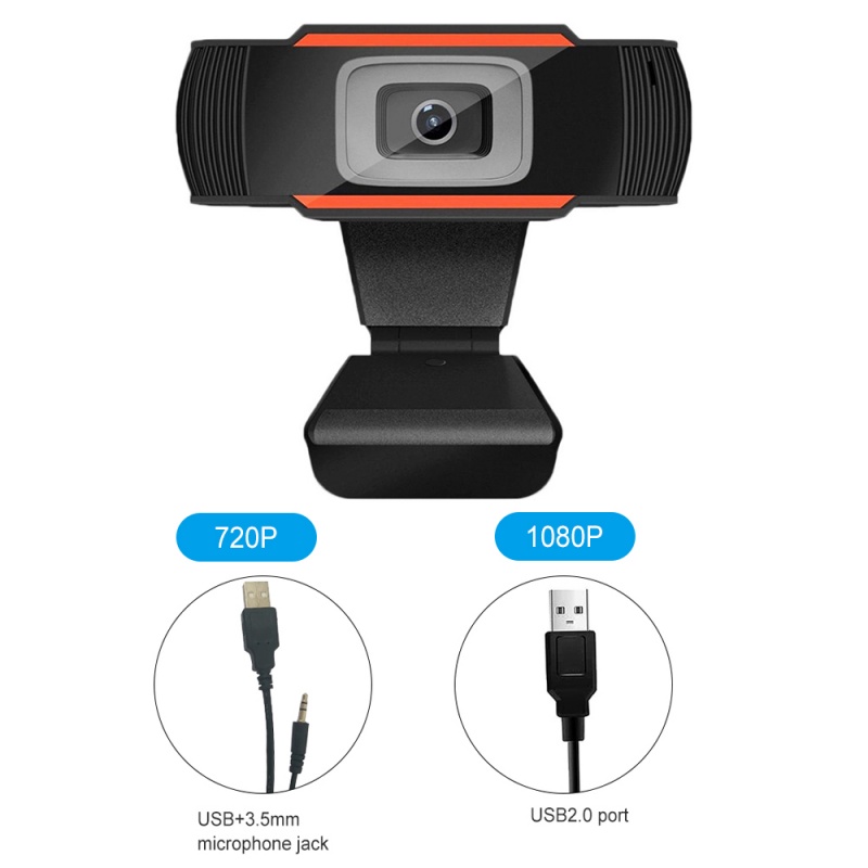 Webcam Full Hd 1080p Tích Hợp Micro Cắm Usb Cho Máy Tính Để Bàn