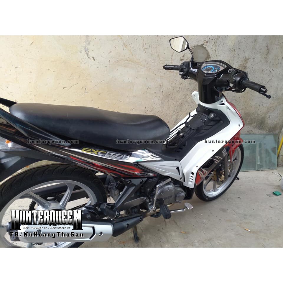 Tem rời xe Exciter 2009 đẹp - Exciter RX đỏ đen, chất liệu candy - Kéo qua để xem thêm mẫu tem - Tùy chỉnh theo yêu cầu