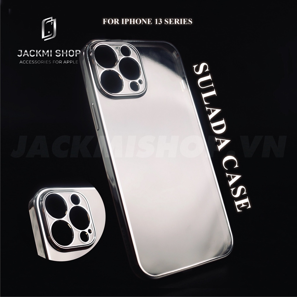 [HÀNG CHÍNH HÃNG] Ốp lưng SULADA trong suốt viền màu bảo vệ camera cho iPhone 13/13Pro/13ProMax | BigBuy360 - bigbuy360.vn