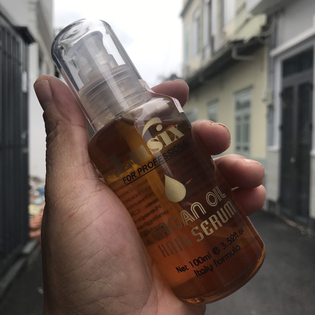 Tinh dầu dưỡng bóng phục hồi tóc hư tổn Argan Oil Lusix 100ml