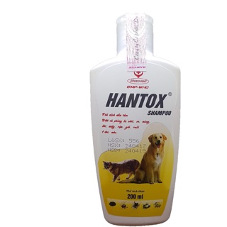 Sữa tắm trị ve rận chó mèo hantox shampoo 200ml