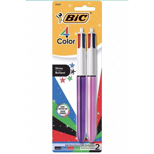👉1- Sale Bút bi 4 màu có thể thu vào BIC Điểm trung bình 1,0 -Mỹ