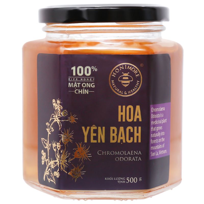 Mật Ong Chín Hoa Yên Bạch Honimore Hũ 500g Chính Hãng - Tinh túy núi rừng Sơn La