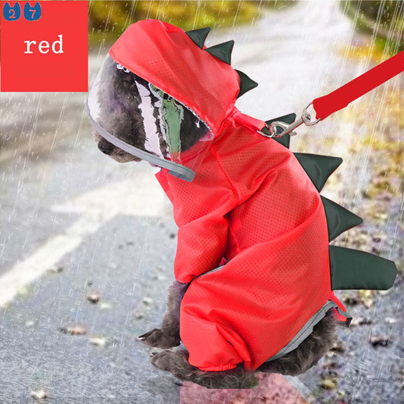Áo Mưa Hình Khủng Long Hoạt Hình Cho Thú Cưng