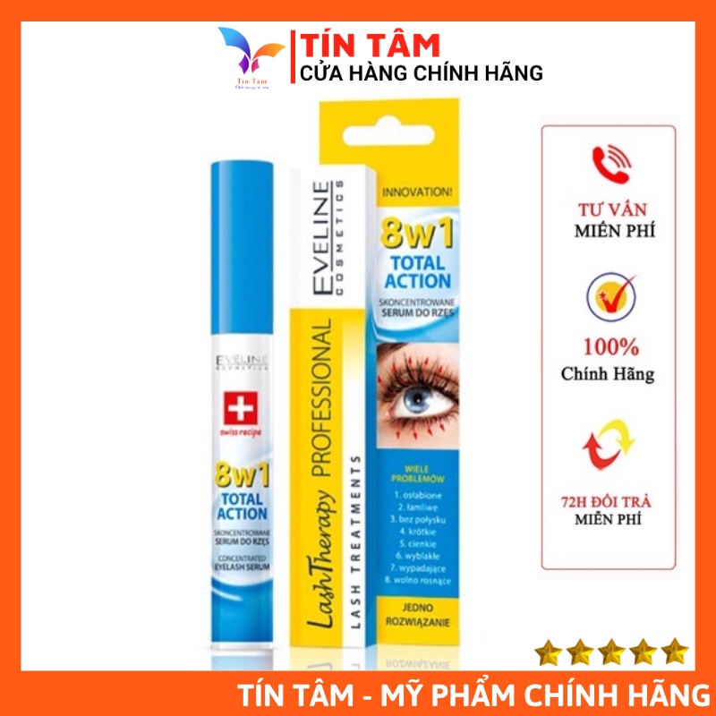 Huyết thanh dưỡng mi Eveline 8 in 1 Total Action NGA