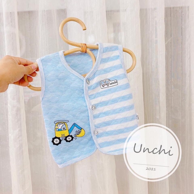 Áo gile hãng Unchi cho bé từ 3 tháng đến 24 tháng