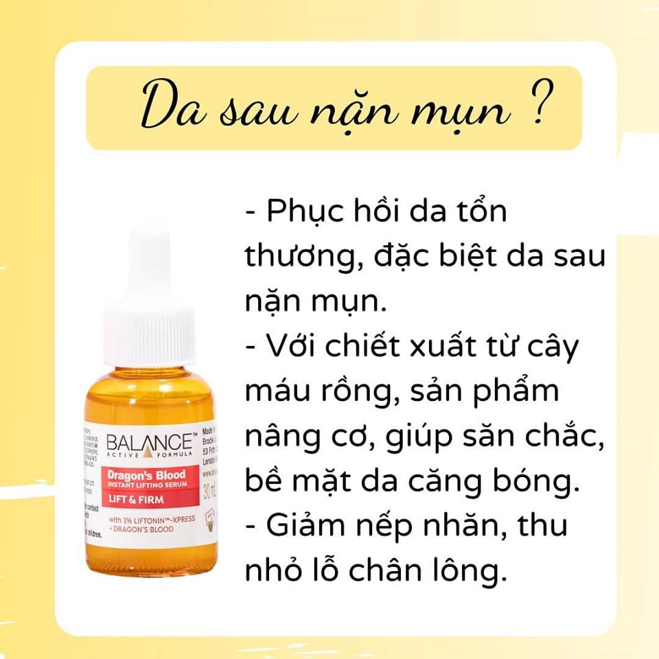 Serum Dưỡng Trắng, Cấp Nước, Nâng Cơ, Giảm Mụn, Phục Hồi Da, Ngừa Lão Hóa Balance (30ml/60ml)