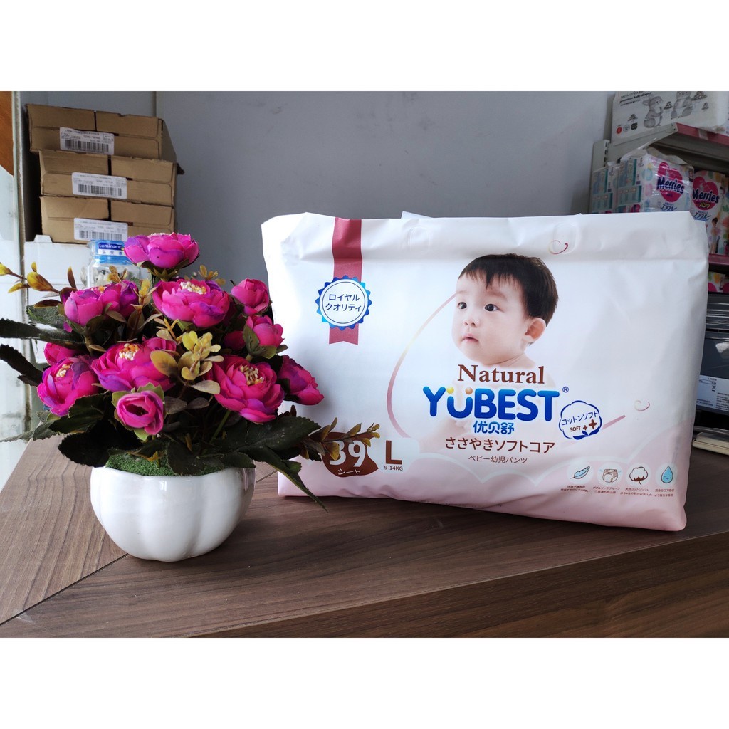 Bỉm yubest gold, night, angel, natural, cao cấp quần dán s132, s90, m108 - ảnh sản phẩm 6