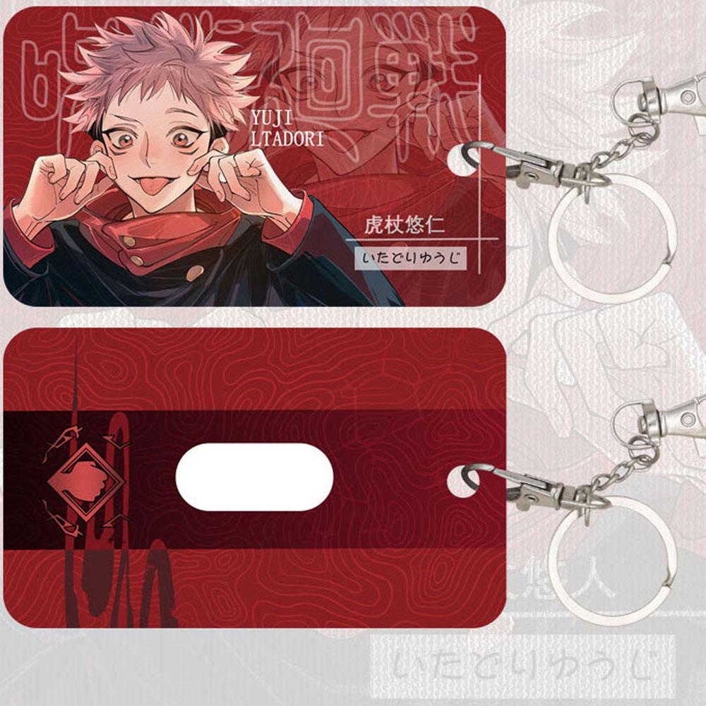 Móc Khóa Có Túi Đựng Thẻ In Hình Anime Jujutsu Kaisen