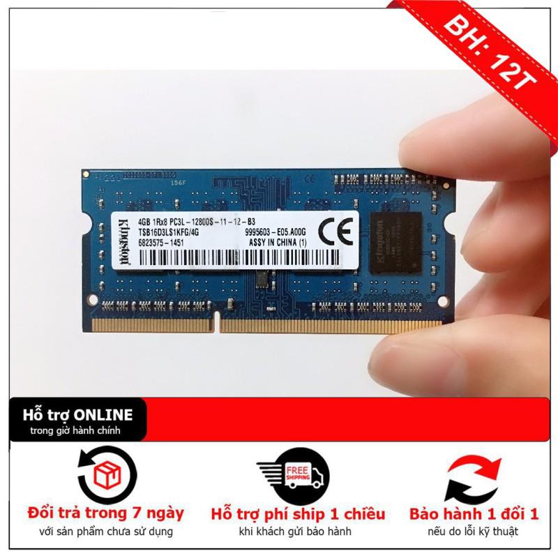 [BH12TH] Ram DDR3 DDR4 Laptop 8G/1600 4G/8G/2400 8G/2666 Kingston Chính hãng