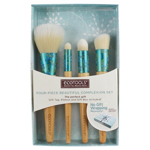 Bộ 4 cọ trang điểm EcoTools, Four-Piece Beautiful Complexion Set