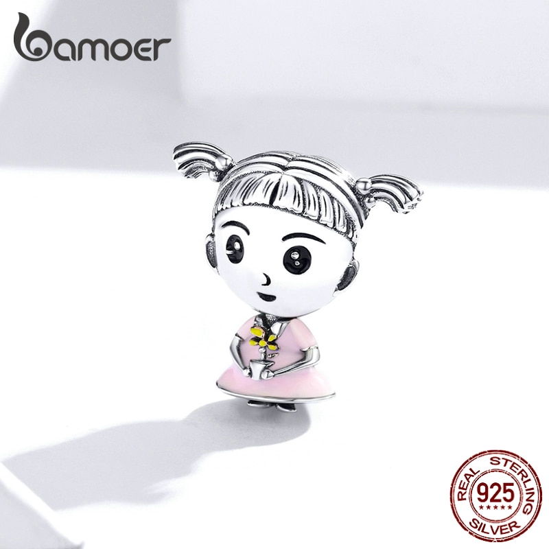 Hạt phụ kiện Bamoer bạc 925 làm vòng đeo tay thời trang xinh xắn