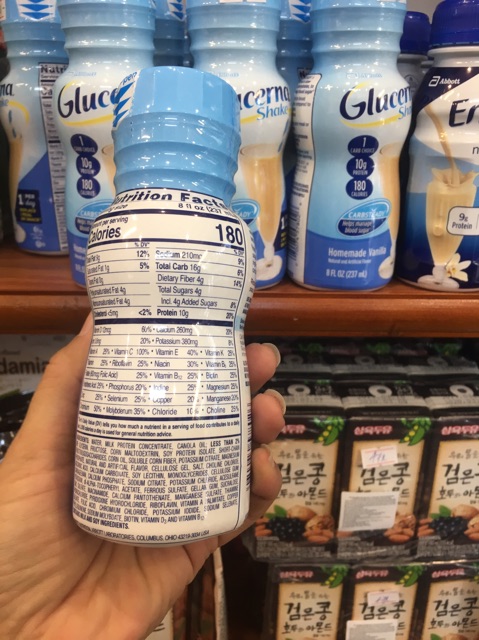 Sữa nước glucerna 237ml dành cho người tiểu đường