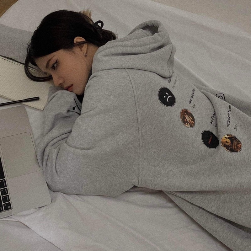 Áo Nỉ Hoodie SADTAGRAM HOODIE From Rộng Unisex Chất Nỉ Dày Dặn Ảnh Thật