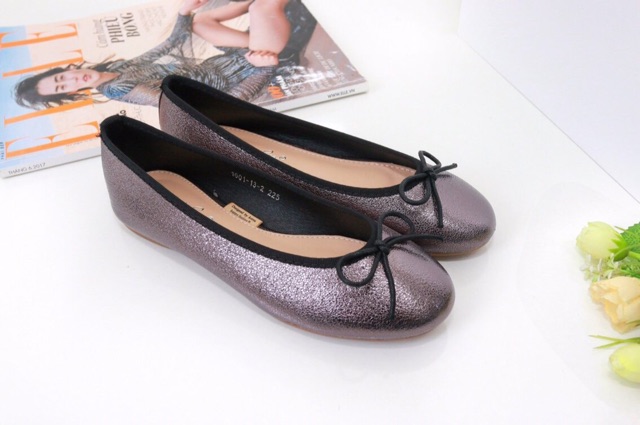 Giày bệt nơ nhũ