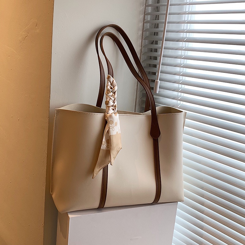 Túi đeo vai IELGY cỡ lớn màu tương phản thời trang cho nữ