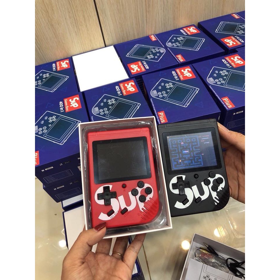 MÁY CHƠI GAME 4 NÚT CẦM TAY SUP GAME BOX 400 IN 1 PLUS