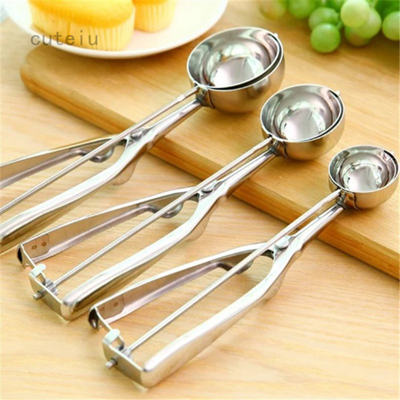 4cm 5cm 6cm Kitchen Potato Spoon with Spring Handle Kitchen Accessories New 12