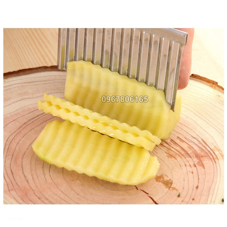 Dao Cắt Lát Củ Quả Gợn Sóng Bằng Thép Không Gỉ