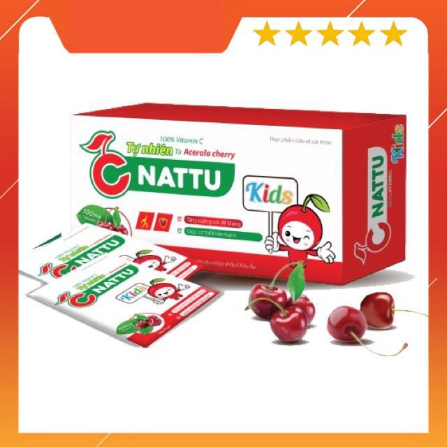 C Nattu Kid (Chính hãng)- Bổ sung Vitamin C và rutin giúp bền vững thành mạch, giảm chảy máu cam, tăng sức đề kháng | BigBuy360 - bigbuy360.vn