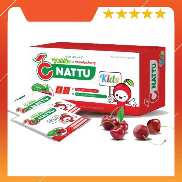 C Nattu Kid (Chính hãng)- Bổ sung Vitamin C và rutin giúp bền vững thành mạch, giảm chảy máu cam, tăng sức đề kháng