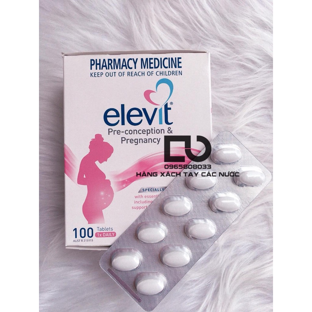 Vitamin Tổng Hợp Cho Mẹ Bầu Elevit Úc 100 Viên( mẫu mới )