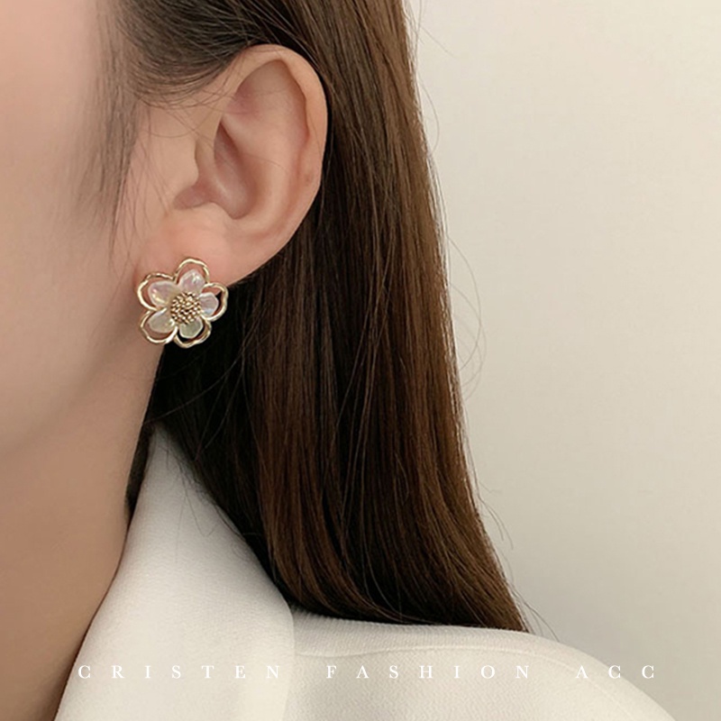 MOCHASHUKhuyên tai kim loại đính hạt ngọc trai nhân tạo phong cách Hàn Quốc thời trang mùa hè mới dành cho nữ