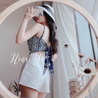 🍄🍁 Set áo yếm khăn thổ cẩm 🌸🌼