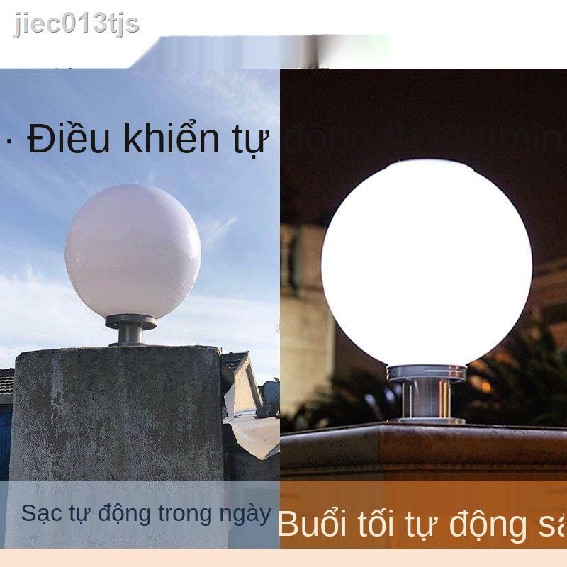 ☊ ₪ Đèn pha cột năng lượng mặt trời, sân vườn ngoài led hàng rào, cửa, trụ cổng, bóng siêu sáng nông thôn mới