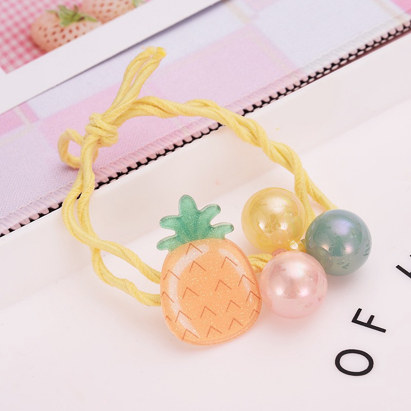 Vòng tay cao su hình ngôi sao / trái cây phong cách Hàn Quốc