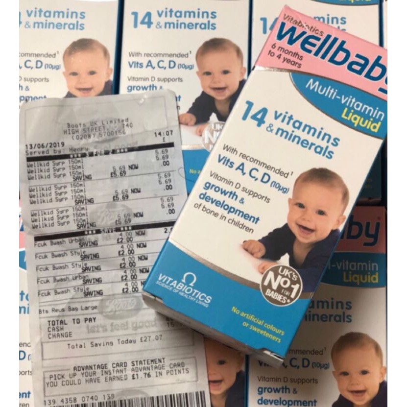 Vitamin tổng hợp Wellbaby cho bé từ 6 tháng tuổi