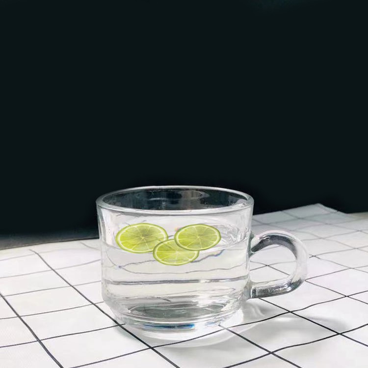 Ly thủy tinh Cốc thủy tinh có quai cầm Union Stack Tea Cup 200ml | TDC-UG324 Hàng nhập khẩu Thái Lan