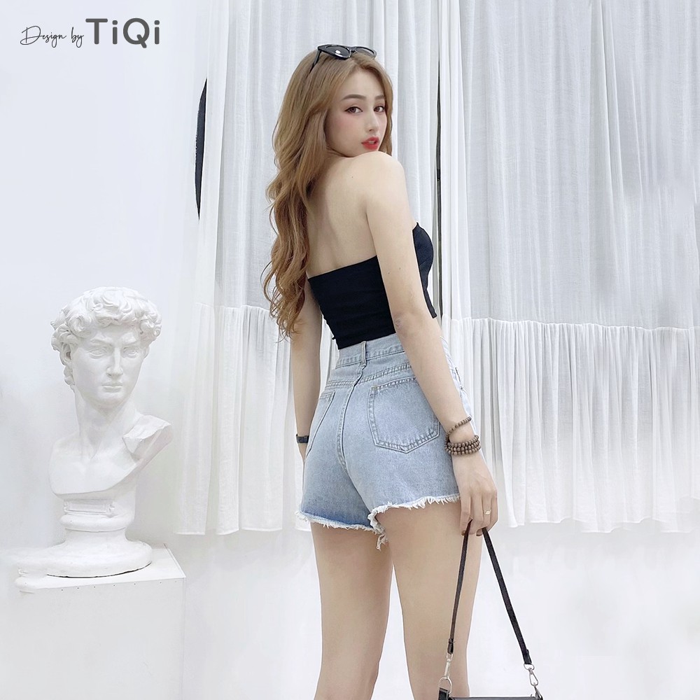 Quần Short Jean Nữ lưng cao TiQi Jeans S1-476 | BigBuy360 - bigbuy360.vn