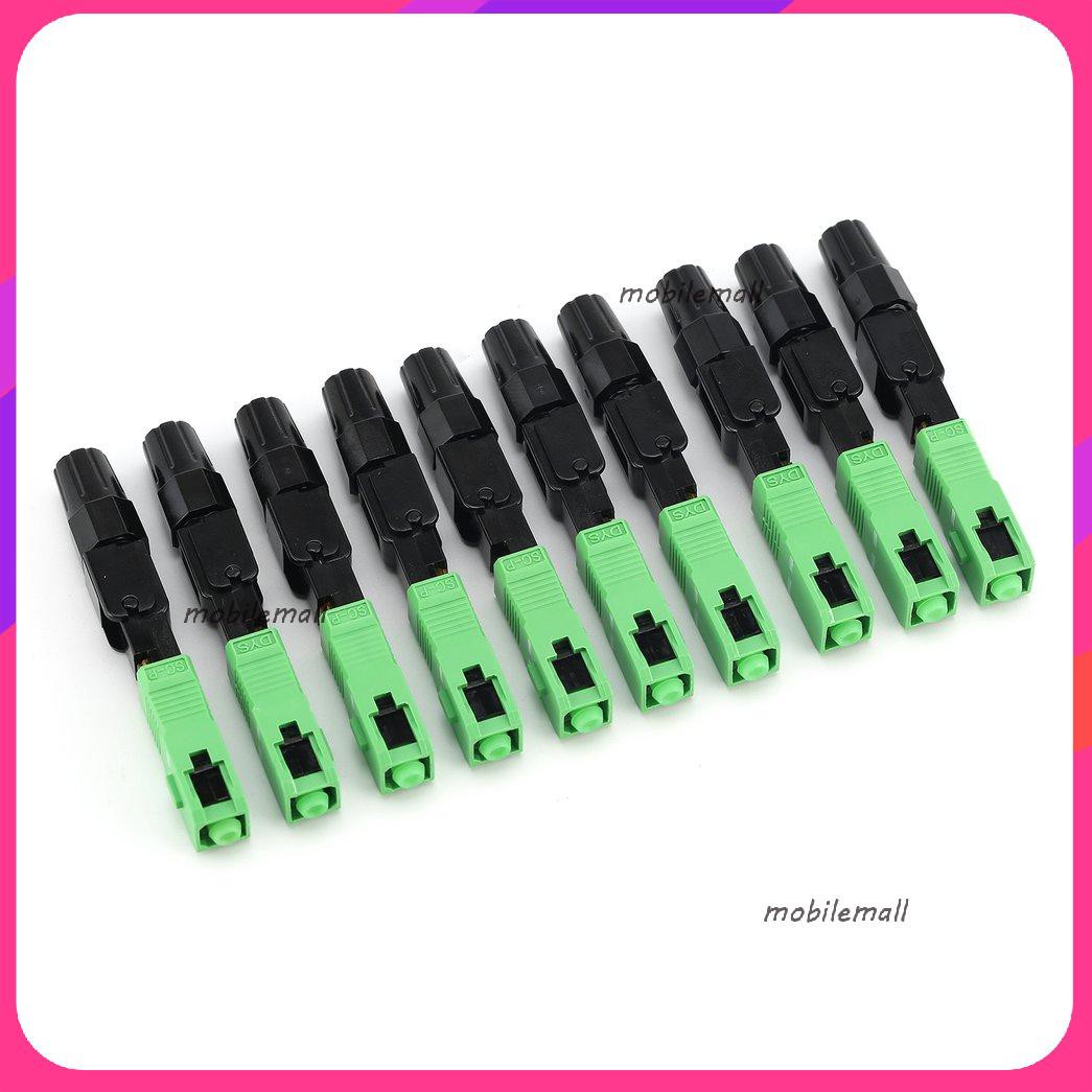 MớiSC/APC 10Pcs/Lot FTTH Embedded Fast Quick Assembly Optical Fiber Connector