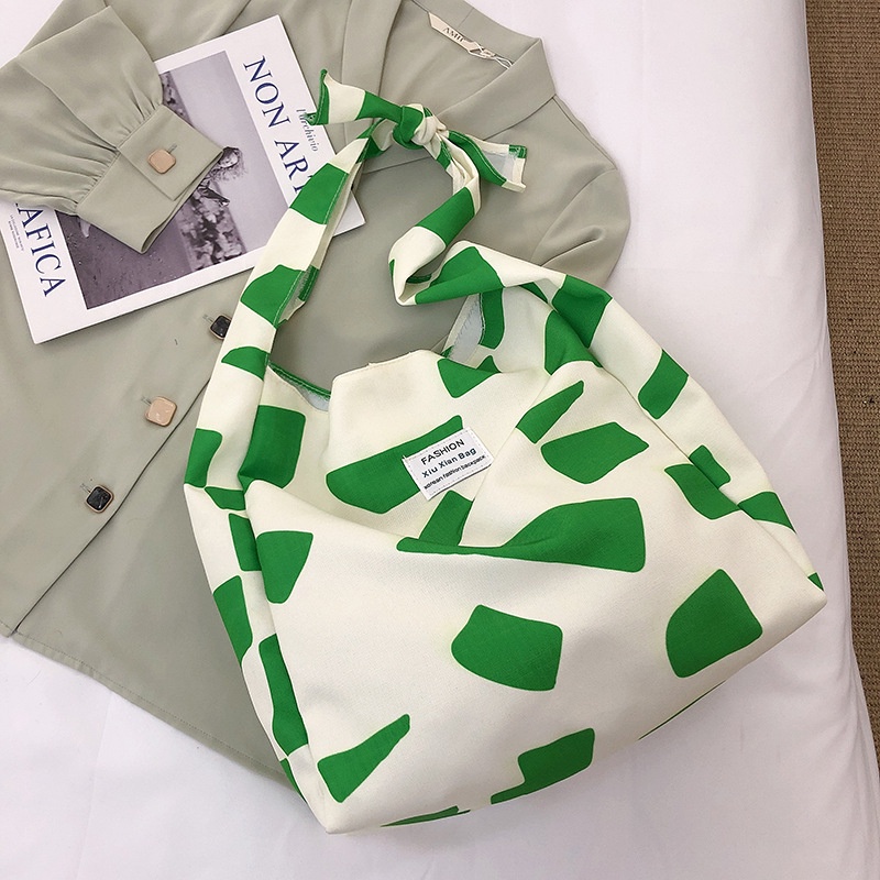 Túi Xách canvas Họa Tiết Bò Sữa Thời Trang Hàn Quốc 2022