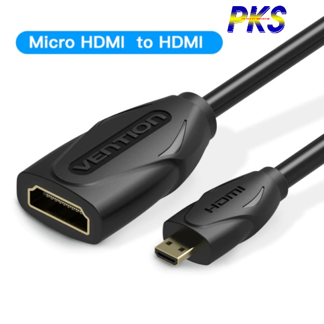 Cáp Micro HDMI to HDMI dài 1m Vention ABBBF cao cấp - Hàng chính hãng