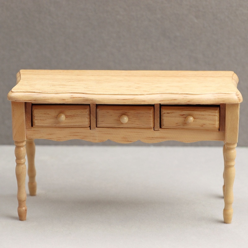 Mô Hình Bàn Đọc Sách Mini Trang Trí Nhà Búp Bê 1 / 12